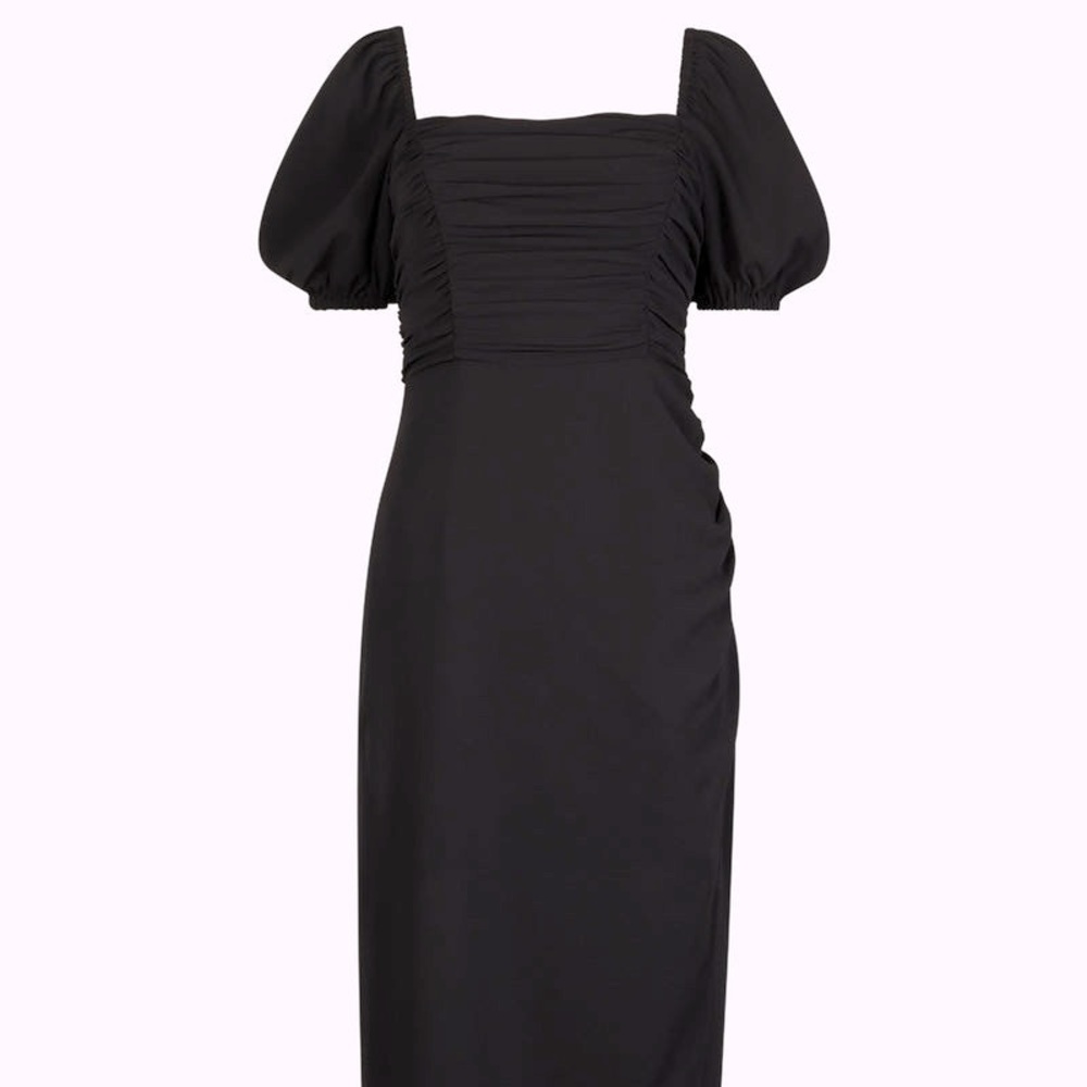 French connection afina Verona ruched midi dress